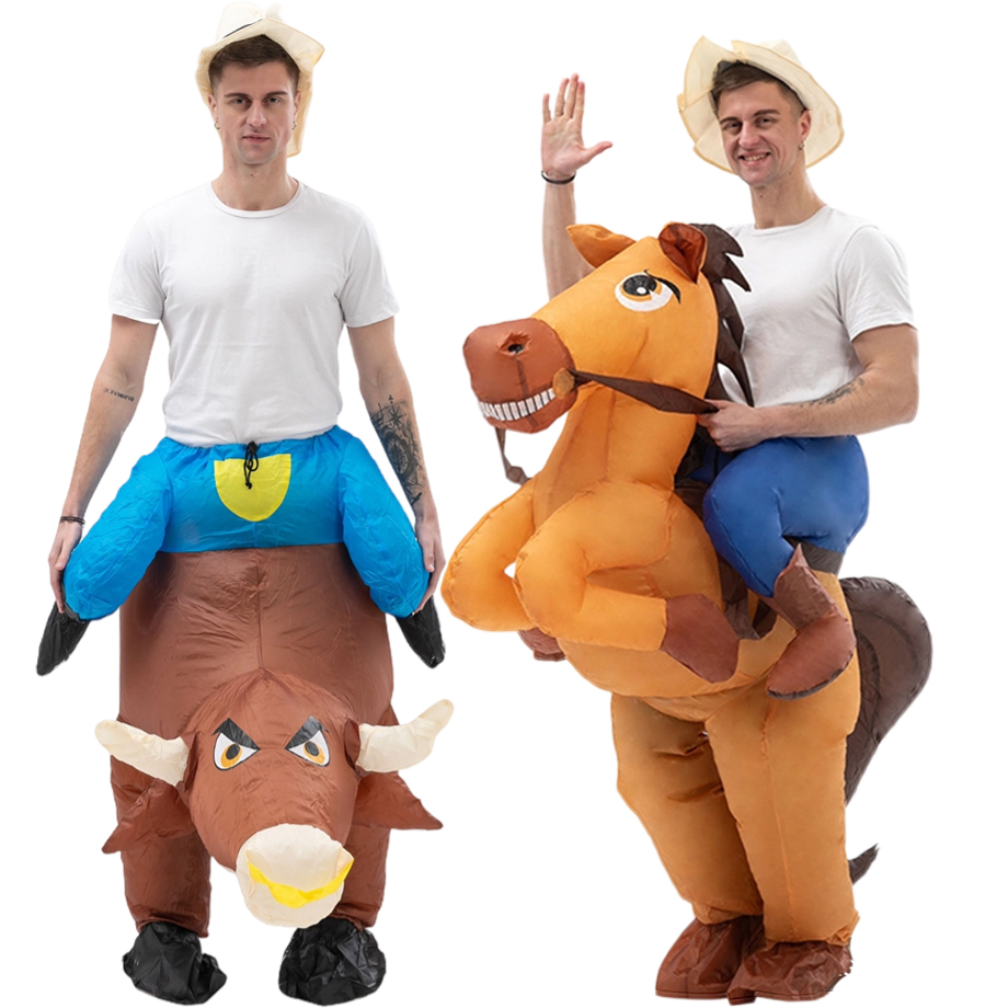 Party Games In Spanish - Divertente Costume da Cowboy gonfiabile per