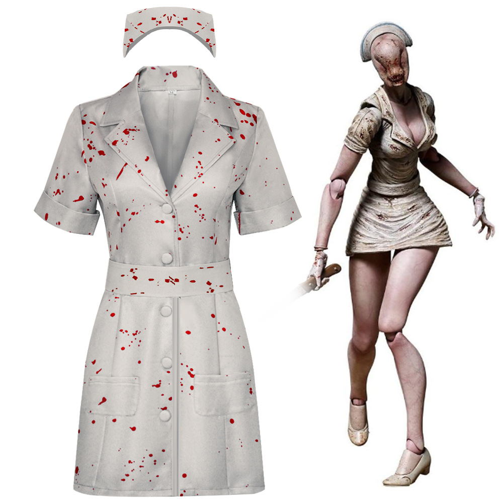 Zombie Party Games For Adults - Costume da Infermiera di Silent Hill,