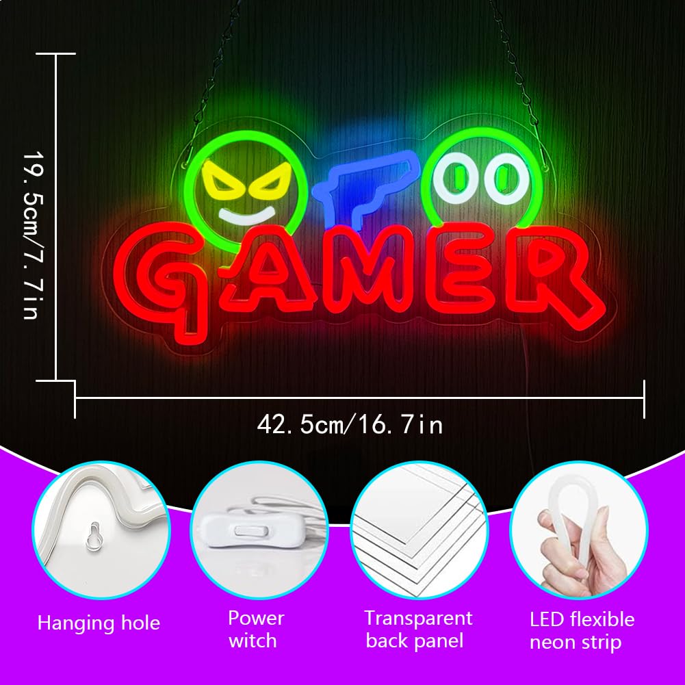 Insegna al Neon LED per Gamer, - Party Games Easter recensione e prezzo