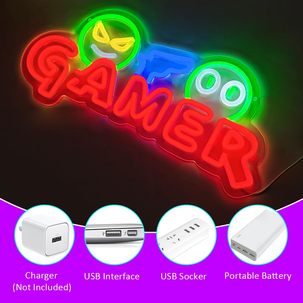 Insegna al Neon LED per Gamer, - Party Games Easter recensione e prezzo
