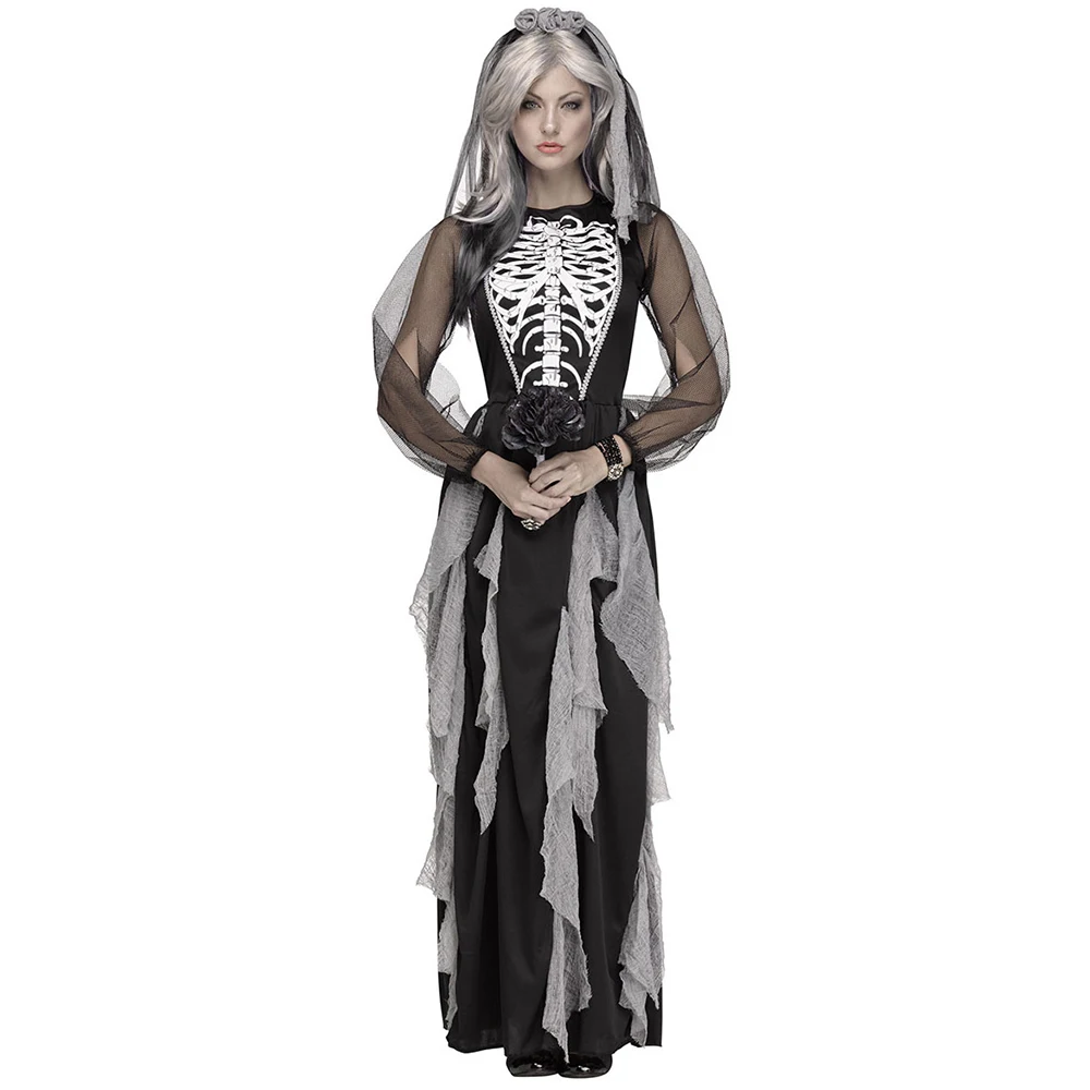 Costume da sposa con teschio s - Zombie Party Games For Adults recensione e prezzo