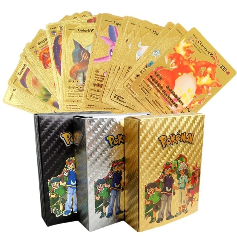Carte Pokémon in lamina d'oro  - Party Games In Spanish recensione e prezzo